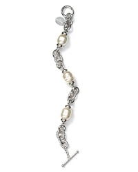 Majorica 12MM Silver Chain Bracelet Majorica 12MM Silver Chain Bracelet