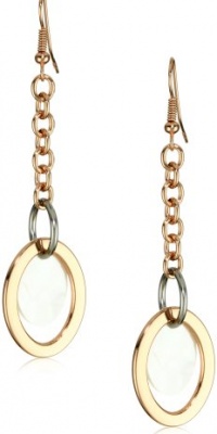 1AR by UnoAerre 18k Rose Gold Plated Drop Earrings 1AR by UnoAerre 18k Rose Gold Plated Drop Earrings