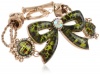 Betsey Johnson A Day at the Zoo Leopard Bow Toggle Bracelet, 7.5