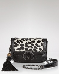 Wild on duty or off: A turnlock closure details this compact Rafe New York crossbody which is constructed in luxurious leopard-print calf hair. Wild on duty or off: A turnlock closure details this compact Rafe New York crossbody which is constructed in luxurious leopard-print calf hair.
