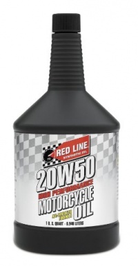 Red Line 42504 20W-50 Motorcycle Oil - 1 Quart Red Line 42504 20W-50 Motorcycle Oil - 1 Quart