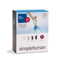 simplehuman Custom Fit Trash Can Liner K, 38-Liter / 10-Gallon, 50-Count Recycling simplehuman Custom Fit Trash Can Liner K, 38-Liter / 10-Gallon, 50-Count Recycling