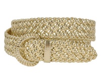 1 1/4 Inch Wide Metallic Braided Woven Belt 1 1/4 Inch Wide Metallic Braided Woven Belt