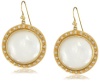 Lauren Harper Collection Over the Moon 18k Gold, Mother-Of-Pearl and Diamond Round Earrings