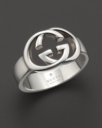 From the Silver Britt collection, a beautiful sterling silver ring, designed by Gucci. From the Silver Britt collection, a beautiful sterling silver ring, designed by Gucci.