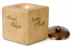 Pavilion Gift Company Comfort Candles 3-Inch Square Candle Holder -Hope, Faith, Joy, Peace