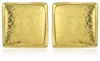 GURHAN Amulet Square High Karat Gold Button Clip-Post Earrings