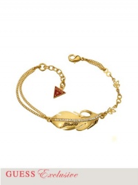 GUESS Gold-Tone Feather Bracelet, GOLD GUESS Gold-Tone Feather Bracelet, GOLD