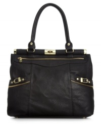 Up the ante on your everyday look with this sophisticated satchel from Olivia + Joy. Posh golden hardware adorns the design with exquisite detail, while the well-organized interior provides plenty of room for all your essentials. Up the ante on your everyday look with this sophisticated satchel from Olivia + Joy. Posh golden hardware adorns the design with exquisite detail, while the well-organized interior provides plenty of room for all your essentials.