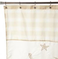 Regal Home Collections Perry Shell Embroidered Shower Curtain, Beige Regal Home Collections Perry Shell Embroidered Shower Curtain, Beige