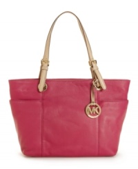 It's a must-have item season after season. A classic leather tote from MICHAEL Michael Kors that's easy, effortless and always in style. It's a must-have item season after season. A classic leather tote from MICHAEL Michael Kors that's easy, effortless and always in style.