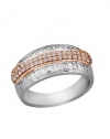 Effy Jewlery 14K Tow Tone Gold Diamond Ring, 1.72 TCW Ring size 7