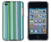 Mint Green Striped Flexible TPU Gel Case with Clear Sides for Apple iPod Touch 4, 4G (4th Generation) Mint Green Striped Flexible TPU Gel Case with Clear Sides for Apple iPod Touch 4, 4G (4th Generation)