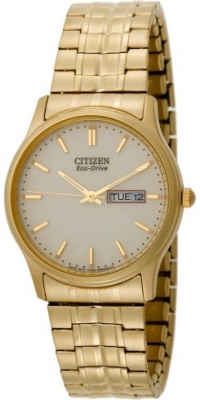 Citizen Men's BM8452-99P Eco-Drive Flexible Band Gold-Tone Watch Citizen Men's BM8452-99P Eco-Drive Flexible Band Gold-Tone Watch