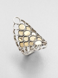 From the Dot Collection. This nature-inspired style from a socially and environmentally responsible brand features an 18k gold dotted center on a sterling silver hoop motif. Sterling silver18k goldWidth, about 1.7Imported From the Dot Collection. This nature-inspired style from a socially and environmentally responsible brand features an 18k gold dotted center on a sterling silver hoop motif. Sterling silver18k goldWidth, about 1.7Imported