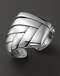 Inspired by nature, this handcrafted sterling silver cuff is intricately detailed to celebrate bamboo's natural beauty. By John Hardy. Inspired by nature, this handcrafted sterling silver cuff is intricately detailed to celebrate bamboo's natural beauty. By John Hardy.