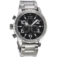 Nixon 42-20 Chronograph Black Dial Stainless Steel Mens Watch A037000 Nixon 42-20 Chronograph Black Dial Stainless Steel Mens Watch A037000