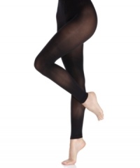 Step up your look with these must-have opaque leggings from Hanes. Pair them with your favorite sweater dress or slim skirt. Step up your look with these must-have opaque leggings from Hanes. Pair them with your favorite sweater dress or slim skirt.