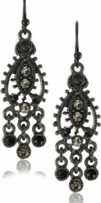 1928 Jewelry Moroccan Black Diamond Earrings 1928 Jewelry Moroccan Black Diamond Earrings