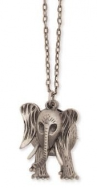 ZAD Fun 3-Piece Antiqued Elephant Charm Necklace Silver Chain - Turn Charm Around to See his Cute Tail ZAD Fun 3-Piece Antiqued Elephant Charm Necklace Silver Chain - Turn Charm Around to See his Cute Tail