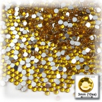 1440pc Rhinestones Round 3mm - 10ss flatback Golden Yellow 1440pc Rhinestones Round 3mm - 10ss flatback Golden Yellow