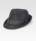 This dapper style, crafted in toyo paper straw and cotton, is casual yet poised enough for any gentleman of style.90% paper/10% cottonBrim, about 2Spot cleanMade in USA