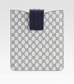 Logo-stamped GG imprimé iPad® case with leather trim.Velcro® flap closureFully linedAccommodates the iPad®8¾W X 10¼H X 1DMade in Italy
