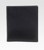 Sleek and compact in textured leather with a window opening so you never have to remove your iPad® 2 from its case. Designed exclusively for the iPad 2 Window opening Form-fitted construction 8.6W X 10.4H Made in Switzerland 