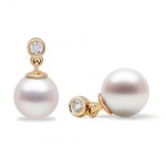 HinsonGayle Gem Collection Handpicked AAA 7.5-8.0mm White Cultured Pearl & Diamond Drop Earrings (14K Yellow Gold) {{{SAVE UP TO $50 OFF WITH COUPON, SEE DETAILS BELOW}}} HinsonGayle Gem Collection Handpicked AAA 7.5-8.0mm White Cultured Pearl & Diamond Drop Earrings (14K Yellow Gold) {{{SAVE UP TO $50 OFF WITH COUPON, SEE DETAILS BELOW}}}