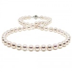 HinsonGayle Handpicked 7.5-8.0mm White Cultured Freshwater Pearl Necklace (Sterling Silver) HinsonGayle Handpicked 7.5-8.0mm White Cultured Freshwater Pearl Necklace (Sterling Silver)