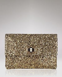 Add a dazzling finish to your look with this glittering clutch from Anya Hindmarch. Add a dazzling finish to your look with this glittering clutch from Anya Hindmarch.
