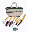 Master Craft Eight-Piece Garden Tool and Tote Set