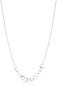 Melissa Joy Manning Sterling Silver Asymmetrical Circle Link Necklace Melissa Joy Manning Sterling Silver Asymmetrical Circle Link Necklace