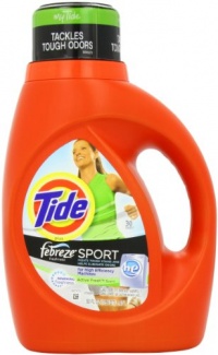 Tide with Febreze Freshness HE Sport Active Fresh Scent Detergent, 50 Ounce (Pack of 2) Tide with Febreze Freshness HE Sport Active Fresh Scent Detergent, 50 Ounce (Pack of 2)