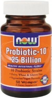 NOW Foods Probiotic-10 25 Billion, 50 Vcaps NOW Foods Probiotic-10 25 Billion, 50 Vcaps