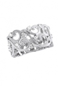 Effy Jewlery Sterling Silver and White Sapphire Ring, .50 TCW Ring size 7 Effy Jewlery Sterling Silver and White Sapphire Ring, .50 TCW Ring size 7