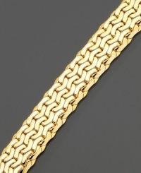 A slinky bracelet in 14k gold is a pairing of modern style and grace. Measures 8 inches. A slinky bracelet in 14k gold is a pairing of modern style and grace. Measures 8 inches.