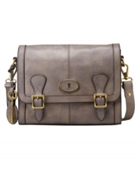 Take this flawless messenger bag by Fossil from work to happy hour without missing a beat. Vintage-inspired accents and classic buckle detailing add just the right touches to this irresistible design. Take this flawless messenger bag by Fossil from work to happy hour without missing a beat. Vintage-inspired accents and classic buckle detailing add just the right touches to this irresistible design.