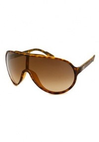 Shield Sunglasses: Tortoise/Brown Gradient Shield Sunglasses: Tortoise/Brown Gradient