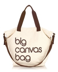 The signature Bloomingdale's Big Brown Bag has been reimagined as a tote in untreated, undyed, recyclable cotton canvas. Letters are hand-printed with non-toxic water-based ink. Double shoulder straps, longer detachable shoulder strap with snap closures, structured bottom. Top-zip closure with interior zip pocket that has Bloomingdales.com logo. Unlined. The signature Bloomingdale's Big Brown Bag has been reimagined as a tote in untreated, undyed, recyclable cotton canvas. Letters are hand-printed with non-toxic water-based ink. Double shoulder straps, longer detachable shoulder strap with snap closures, structured bottom. Top-zip closure with interior zip pocket that has Bloomingdales.com logo. Unlined.