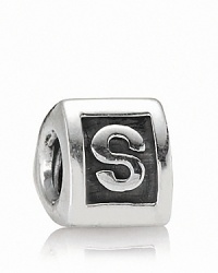 Add meaningful initials to your PANDORA bracelet with sterling silver alpha charms. Add meaningful initials to your PANDORA bracelet with sterling silver alpha charms.