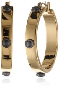 Kenneth Cole New York Modern Status Rivet Hoop Earrings Kenneth Cole New York Modern Status Rivet Hoop Earrings