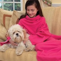 As Seen On TV Snuggie For Kids Pink with Slipper Socks As Seen On TV Snuggie For Kids Pink with Slipper Socks