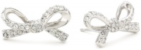 Kate Spade New York Skinny Mini Clear Silver-Tone Pave Bow Stud Earrings Kate Spade New York Skinny Mini Clear Silver-Tone Pave Bow Stud Earrings
