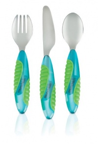 Munchkin Mighty Grip Utensil Set, Colors May Vary Munchkin Mighty Grip Utensil Set, Colors May Vary
