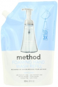 Method Foaming Hand Wash Refill Pouch Sweet Water, 28 ounces Pouch (Pack of 6) Method Foaming Hand Wash Refill Pouch Sweet Water, 28 ounces Pouch (Pack of 6)