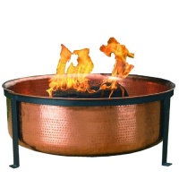 CobraCo SH101 Hand Hammered 100% Copper Fire Pit with Screen and Cover CobraCo SH101 Hand Hammered 100% Copper Fire Pit with Screen and Cover