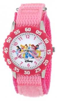 Disney Kids' W000042 Multi-Princess Stainless Steel Time Teacher Watch Disney Kids' W000042 Multi-Princess Stainless Steel Time Teacher Watch