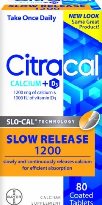 Citracal with Calcium D Slow Release 1200, 80-Count Citracal with Calcium D Slow Release 1200, 80-Count