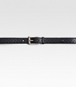 Textured design in micro guccissima leather.Dark palladium hardwareAbout 1¼ wideMade in Italy